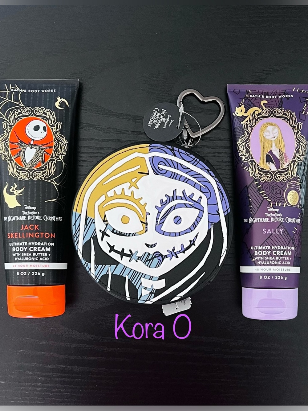 Nightmare Before Christmas Sally & Jack Body Creams & Keychain